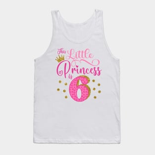 6th birthday Birthday Princess Tank Top